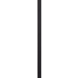 61 Inch Modern Floor Lamp, Hanging Mesh Shade, Metal Base, Black