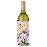 Caroline'S Treasures Daisies By Maureen Benfield Wine Bottle Koozie Hugger, 750Ml, Multicolor