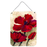 Caroline'S Treasures Red Tulip By Maureen Bonfield Wall Or Door Hanging Prints Bmbo0734Ds1216, 16Hx12W, Multicolor