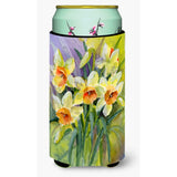 Caroline'S Treasures Daffodils By Maureen Benfield Tall Boy Koozie Hugger, Multicolor
