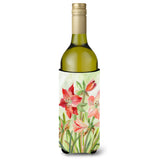 Caroline'S Treasures Lilies Ii By Maureen Benfield Wine Bottle Koozie Hugger, 750Ml, Multicolor