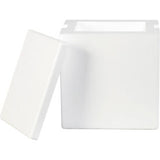 Global Industrial Insulated Foam Containers 8L X 6W X 9H White 8/Pack