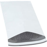Global Industrial Bubble Lined Poly Mailers 8-1/2W X 14-1/2L 2 Mil White 25/Pack