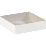 Global Industrial Deluxe Gift Box Bottoms 19L X 12W X 3H White 50/Pack