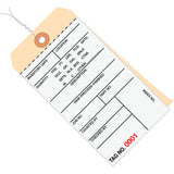 Global Industrial 2-Part Carbonless Inventory Tag Wired 10000-10499 #8 6-1/4Lx3-1/8W 500/Pk