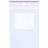 Global Industrial Minigrip White Block Reclosable Bags W/ Hang Hole 3W X 5L 4 Milclear1000/Pk