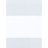 Global Industrial Seal Top Reclosable Bags W/ Write On Block 4W X 6L 4 Mil Clear 1000Pk