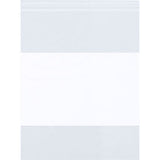 Global Industrial White Block Reclosable Poly Bags 8W X 8L 6 Mil Clear 1000/Pack