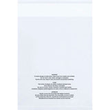 Global Industrial Resealable Suffocation Warning Poly Bag 10W X 12L 1.5 Mil Clear 1000/Pk