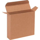 Global Industrial Reverse Tuck Folding Cartons 4-13/16L X 1-1/4W X 4-13/16H Kraft 250/Pack