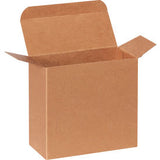 Global Industrial Reverse Tuck Folding Cartons 5-1/4L X 2-1/4W X 5-1/4H Kraft 250/Pack