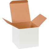 Global Industrial Reverse Tuck Folding Cartons 4L X 4W X 4H White 250/Pack