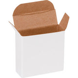 Global Industrial Reverse Tuck Folding Cartons 1-5/8L X 9/16W X 1-5/8H White 2000/Pack