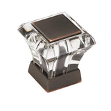 Abernathy 1-1/16 In (27 Mm) Length Clear/Oil-Rubbed Bronze Cabinet Knob