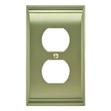 Candler 1 Receptacle Golden Champagne Wall Plate