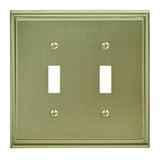 Mulholland 2 Toggle Golden Champagne Wall Plate