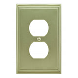 Mulholland 1 Receptacle Golden Champagne Wall Plate