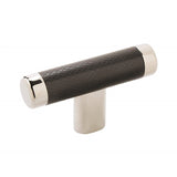 Esquire 2-5/8 In (67 Mm) Length Polished Nickel/Black Bronze Cabinet Knob