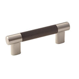 Esquire 3In & 3-3/4 In (76Mm & 96 Mm) Center-To-Center Satin Nickel/Oil-Rubbed Bronze Cabinet Pull