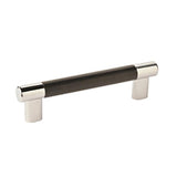 Esquire 5-1/16 In (128 Mm) Center-To-Center Polished Nickel/Black Bronze Cabinet Pull