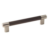 Esquire 6-5/16 In (160 Mm) Center-To-Center Satin Nickel/Oil-Rubbed Bronze Cabinet Pull