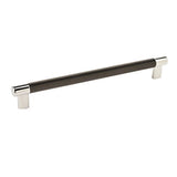 Esquire 10-1/16 In (256 Mm) Center-To-Center Polished Nickel/Black Bronze Cabinet Pull