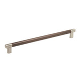 Esquire 12-5/8 In (320 Mm) Center-To-Center Satin Nickel/Oil-Rubbed Bronze Cabinet Pull