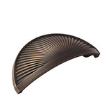 Sea Grass 3 In (76 Mm) Center-To-Center Oil-Rubbed Bronze Cabinet Cup Pull