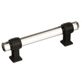 Glacio 3-3/4 In (96 Mm) Center-To-Center Clear/Black Bronze Cabinet Pull