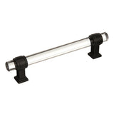 Glacio 5-1/16 In (128 Mm) Center-To-Center Clear/Black Bronze Cabinet Pull