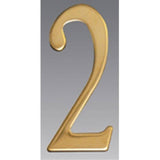2 Inch Brass Self Adhesive Address Number. Number: 3