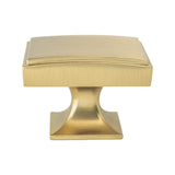 Hearthstone Knob Modern Brushed Gold