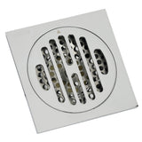 Kingston Brass BSF4262C Watercourse Symmetric 4 Square Grid Shower Drain, Polished Chrome