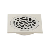 Bathroom Shower Drains with Flange & Hair Trap Polished Nickel