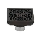 Bathroom Shower Drains with Flange & Hair Trap Oil Rubbed Bronze