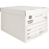 Business Source Quick Setup MediumDuty Storage Box External Dimensions: 12 Width x 15 Depth x 10Height Media Size Suppor