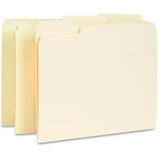 Business Source 1/3 Tab Cut Letter Recycled Top Tab File Folder 8 1/2 x 11 Top Tab Location Assorted Position Tab Positi