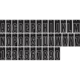 Hillman 839606 x 3 in. Vinyl DieCut Black Letters & Numbers, Pack of 6