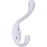 Heavy Duty Coat & Hat Hook, White