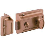 KabaIlco CA0157XX67 Single Cylinder Door Lock Latch Night Bronze Lacquered