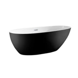 Layla Black Freestanding Bathtub 67