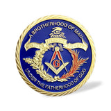 Masonic Ancient Blue Gold Challenge Coin