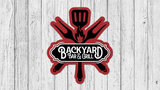 Backyard Bar and Grill Door Hanger - DIY Unfinished Kit - Lvl 2
