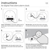 Bagby CLASSIC - Silent Alarm Clock