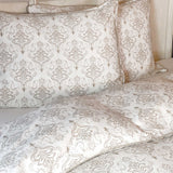 Bamboo Duvet Cover – 100% Viscose from Bamboo - Champagne Damask