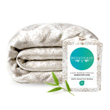Bamboo Duvet Cover – 100% Viscose from Bamboo - Champagne Damask