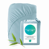 Bamboo Fitted Sheet - 100% Viscose from Bamboo - Sky