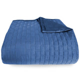 Bamboo Quilted Coverlet - 100% Viscose from Bamboo - Indigo