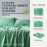 Bamboo Sheet Set - 100% Viscose from Bamboo - Seaglass