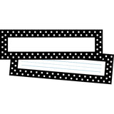 Barker Creek Black And White Dot Desk Tag 12 L X 3 1/2 W 36/Pack Ll1405